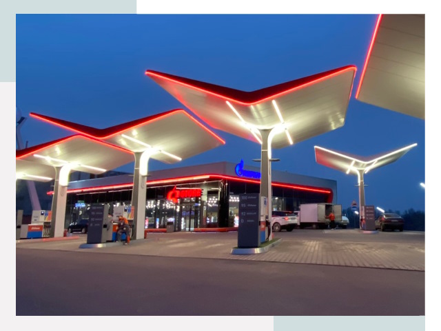 Навесы для АЗС в Нижнем Новгороде